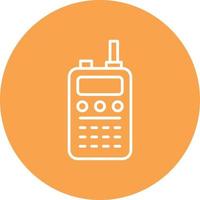 Walkie Talkie Line Circle Multicolor vector