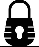 Padlock Glyph Icon vector