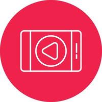 Live Streaming Glyph Circle Multicolor vector