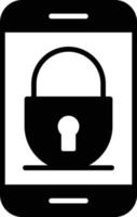 Security Glyph Icon vector