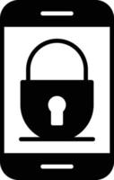 Security Glyph Icon vector