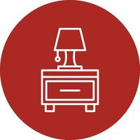 Nightstand Line Circle Multicolor vector