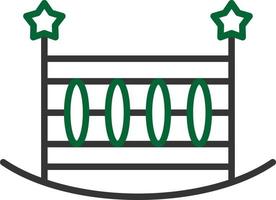 Crib Line Two Color vector