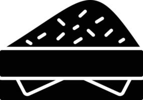 icono de glifo de sandwich vector