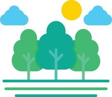 Forest Flat Icon vector