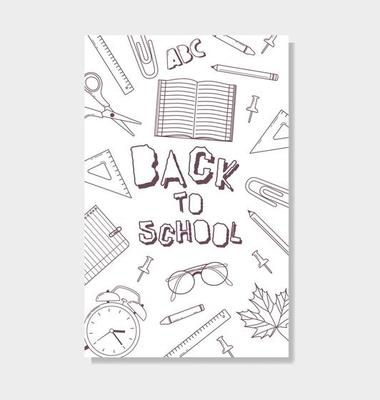 Back to school bold text. Back to school lettering in the style of a cut  out paper. Hand drawn vector illustration. 25743476 Vector Art at Vecteezy