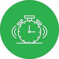 Alarm Clock Line Circle Multicolor vector