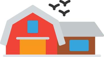 Barn Flat Icon vector