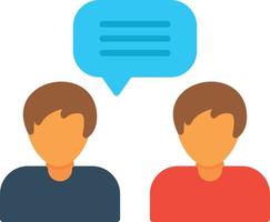 Conversation Flat Icon vector