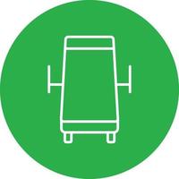 Table Line Circle Multicolor vector