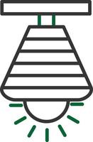 Lamp Line Two Color vector