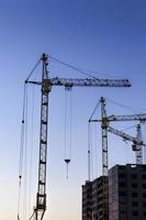 construction crane on a construction site photo