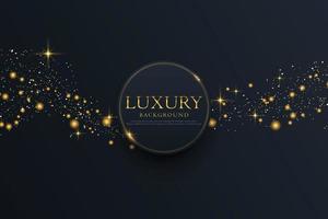 Black and golden dot abstract background. gold light luxury design modern futuristic background vector illustration.