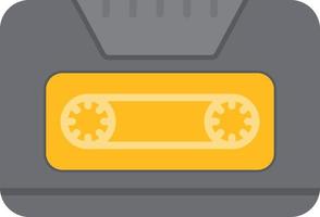 Cassette Flat Icon vector