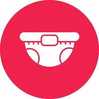 Diaper Glyph Circle Multicolor vector