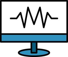 Diagnostic Line Filled vector