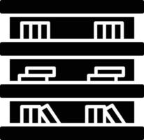 Library Glyph Icon vector