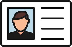 12 - Driving License Glyph Icon vector