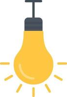 Light Bulb Flat Icon vector