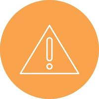 Warning Sign Line Circle Multicolor vector