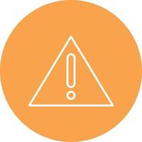 Warning Sign Line Circle Multicolor vector