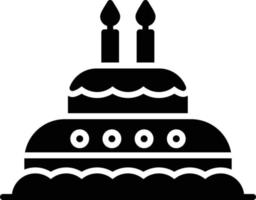 Cake Glyph Icon vector