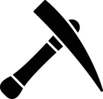 Pickaxe Glyph Icon vector