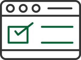 Browser Line Two Color vector