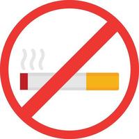 No Smoking Flat Icon vector