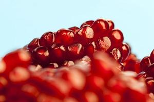 sweet and sour ripe pomegranate photo