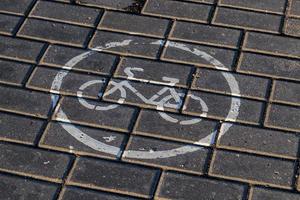 drawn Bicycle, close up photo