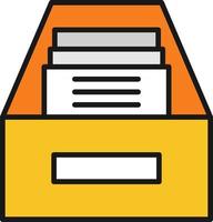 Archive Line Filled vector