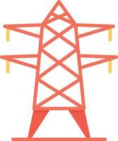 Electric Tower Flat Icon vector