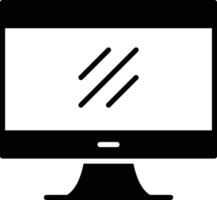 Monitor Glyph Icon vector