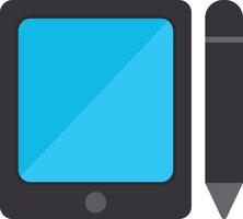 Graphic Tablet Flat Icon vector