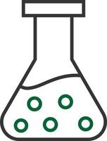 Flask Line Two Color vector