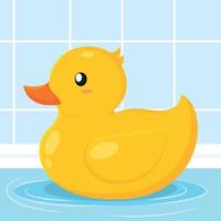Background duck toys child enjoy vector illustration