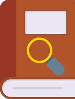 Search Book Flat Icon vector