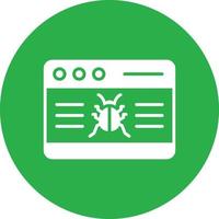 Website Attack Glyph Circle Multicolor vector