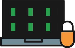 Coding Line Filled vector