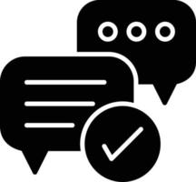 Check Glyph Icon vector