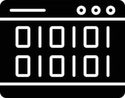Coding Glyph Icon vector