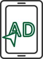 AD Line Two Color vector