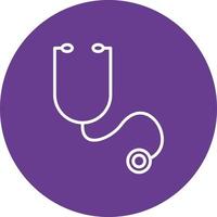 Stethoscope Glyph Circle Multicolor vector