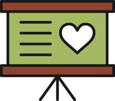 Teaching Line Filled vector