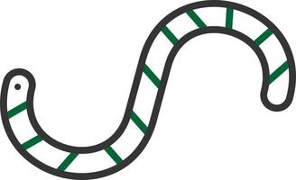 Worm Line Two Color vector