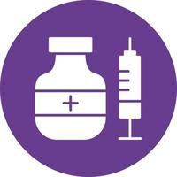 Vaccine Line Two Color vector