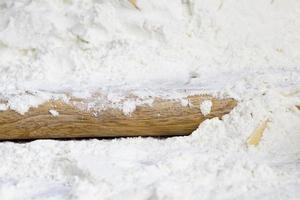 real white durum wheat flour photo