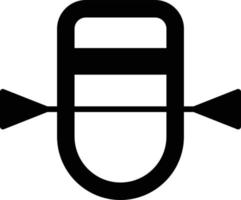 Boat Glyph Icon vector