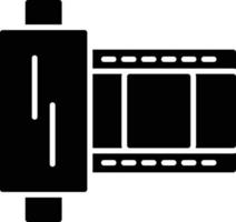 Film Strip Glyph Icon vector